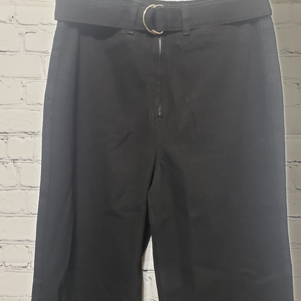 PrettyLittleThing Size 6 Washed Black Crop - Picture 4 of 11